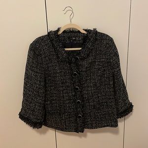 Tweed cropped coat